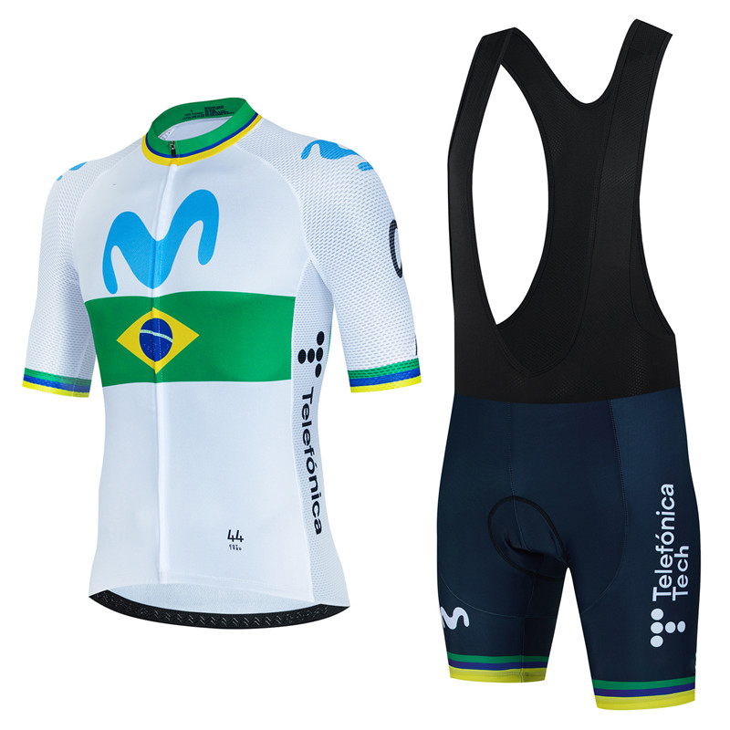Mountain Biking Wallpaper - Movistar-Ensemble de maillot de cyclisme pour