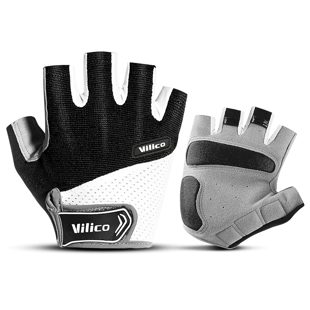 Mountain Biking Gloves Mens - Gants de cyclisme demi-doigts, résistants aux