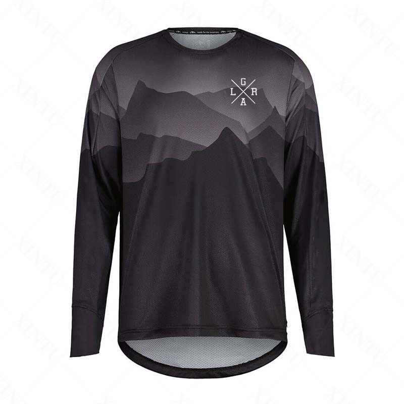 Mountain Biking Shirts - Maillot de moto pour hommes Lrga,