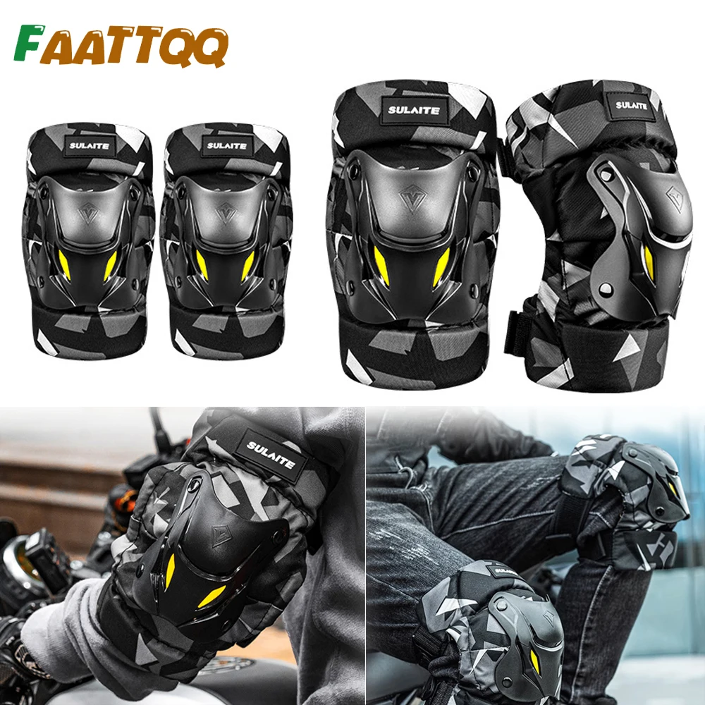Mountain Biking Knee And Elbow Pads - FAATTQQ 1 Paire de Protections Genoux