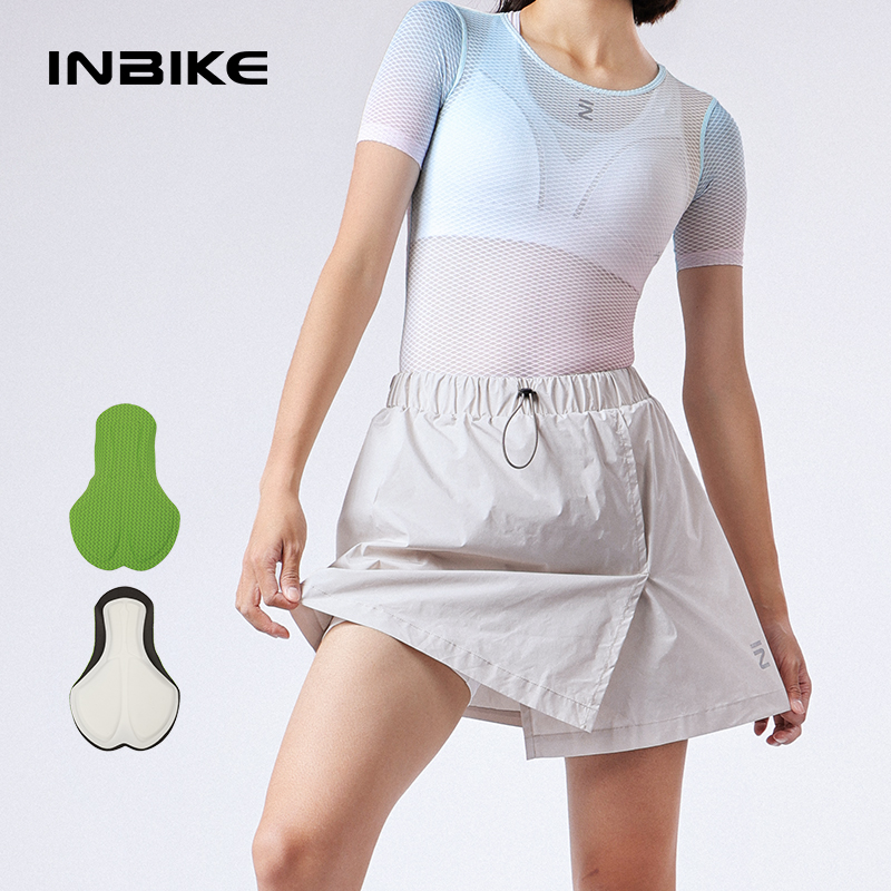 Mountain Biking Pants Women - INBIKE-Short de vélo rembourré avec poches