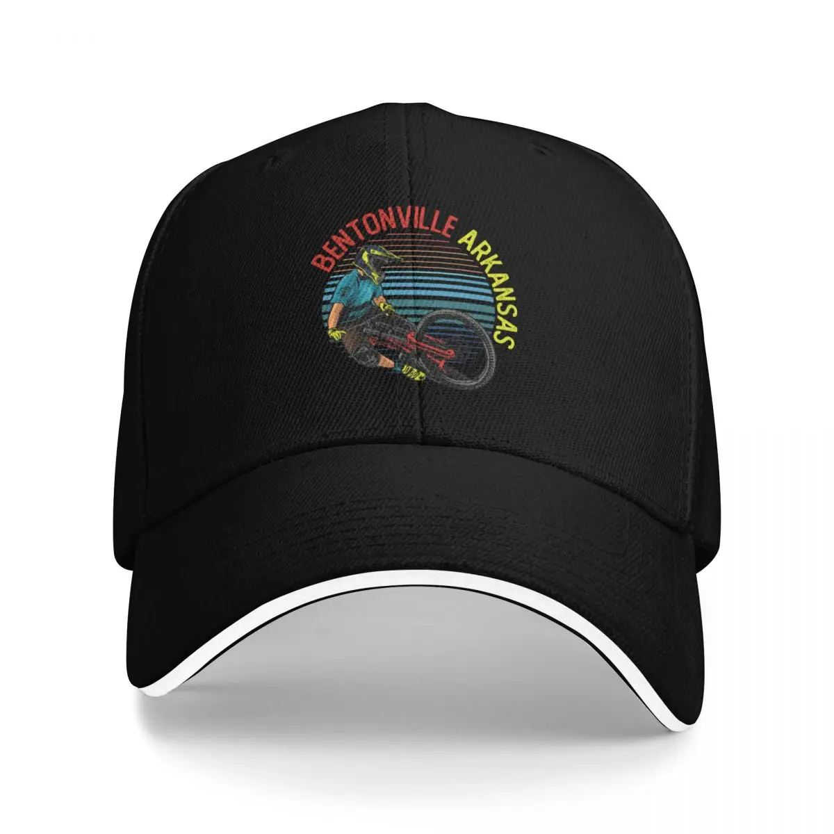 Mountain Biking Bentonville Arkansas - Casquette de Baseball Vintage rétro Bentonville