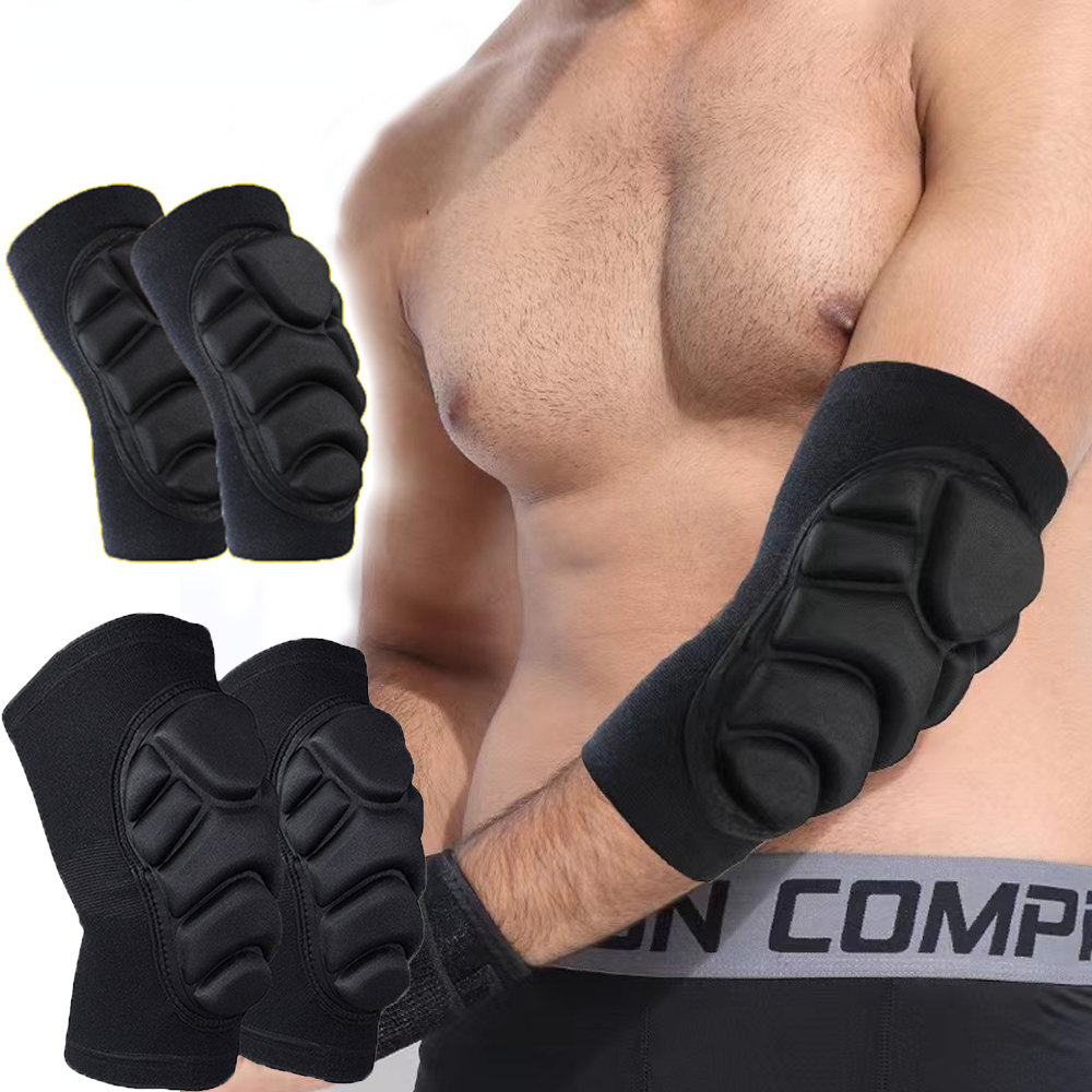 Mountain Biking Knee And Elbow Pads - Genouillères respirantes pour VTT, 1 paire,