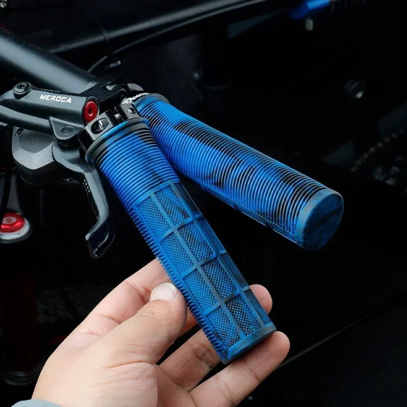 Mtb Grip Lock On - Poignées de vélo TPR intégrées, poignées