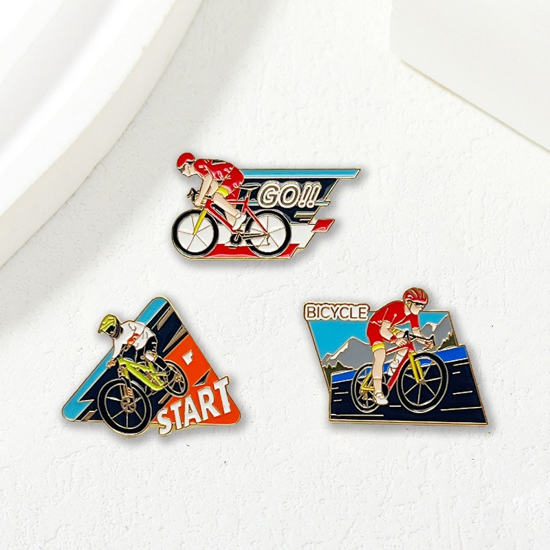 Mountain Biking Competition - Nouvelle broche commémorative VTT, design compétition