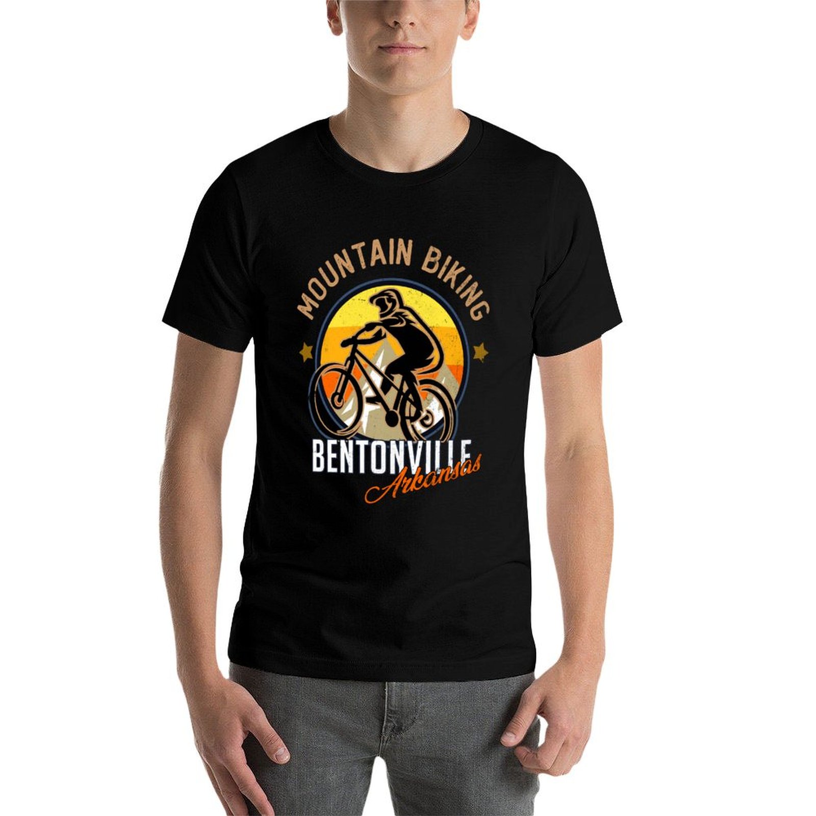 T-Shirt de cyclisme en montagn - Mountain Biking Bentonville Arkansas avis et prix