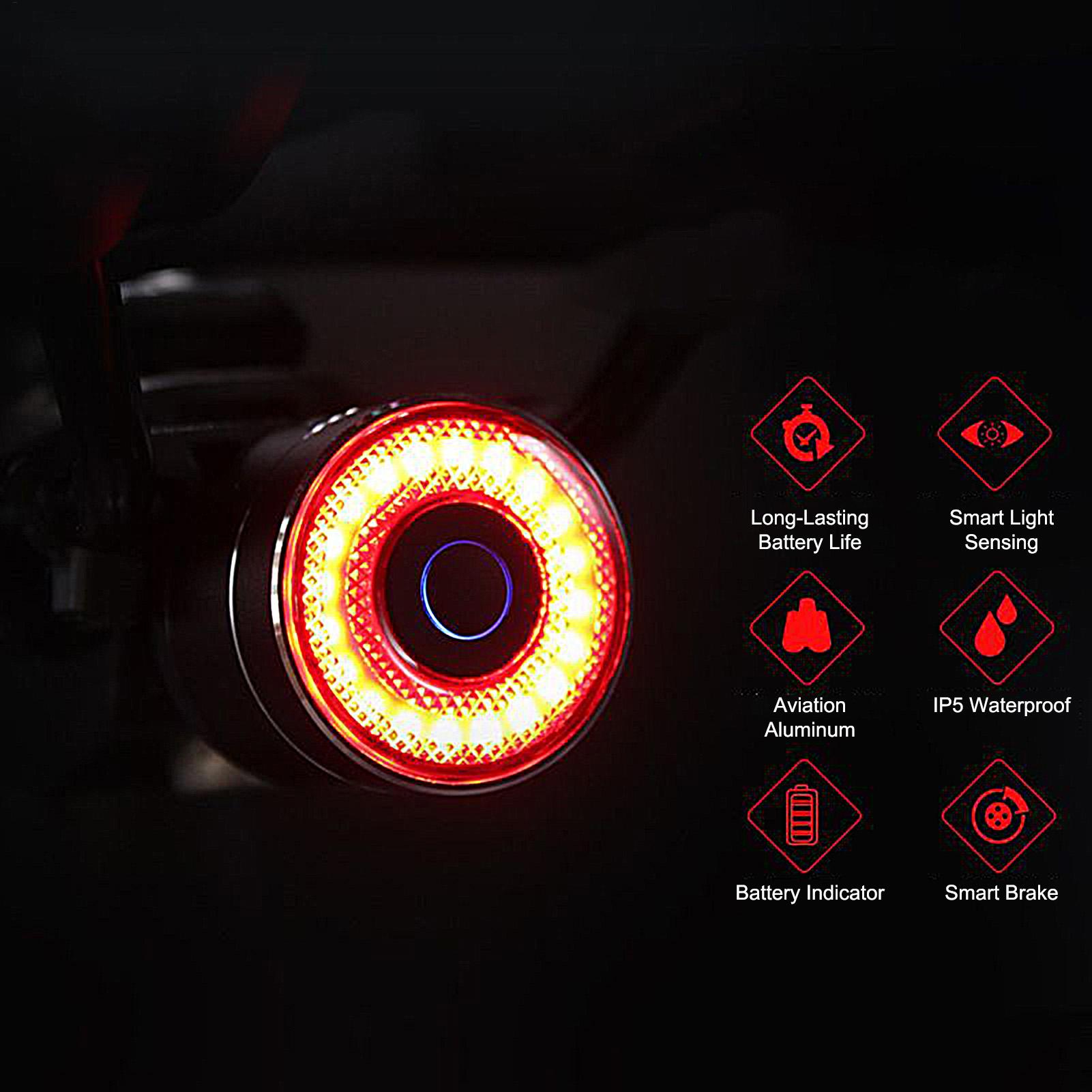 Feu stop de vélo intelligent,  - Mountain Biking Lights avis et prix
