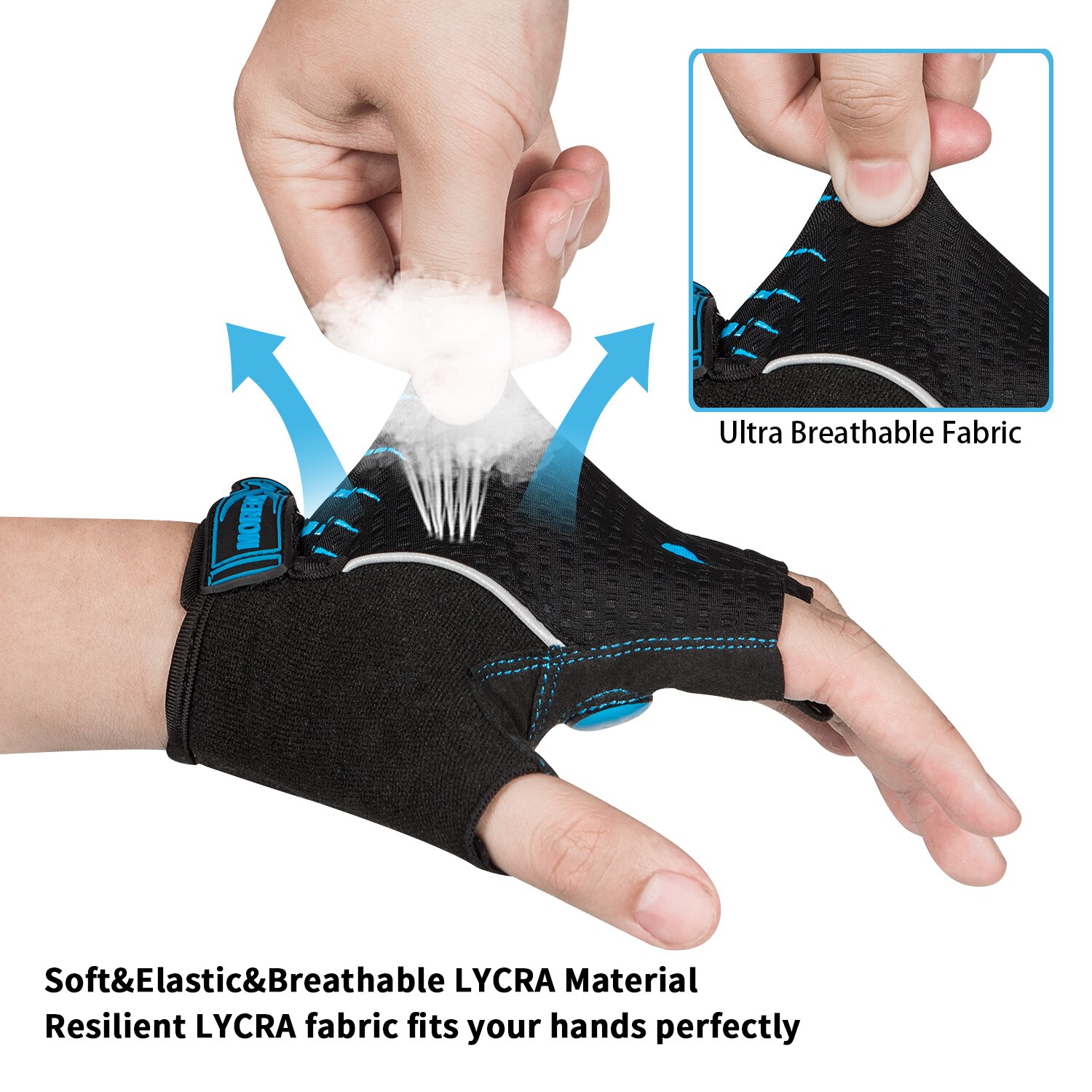 MOREOK-Gants de vélo respirant - Mountain Biking Gloves Mens avis et prix
