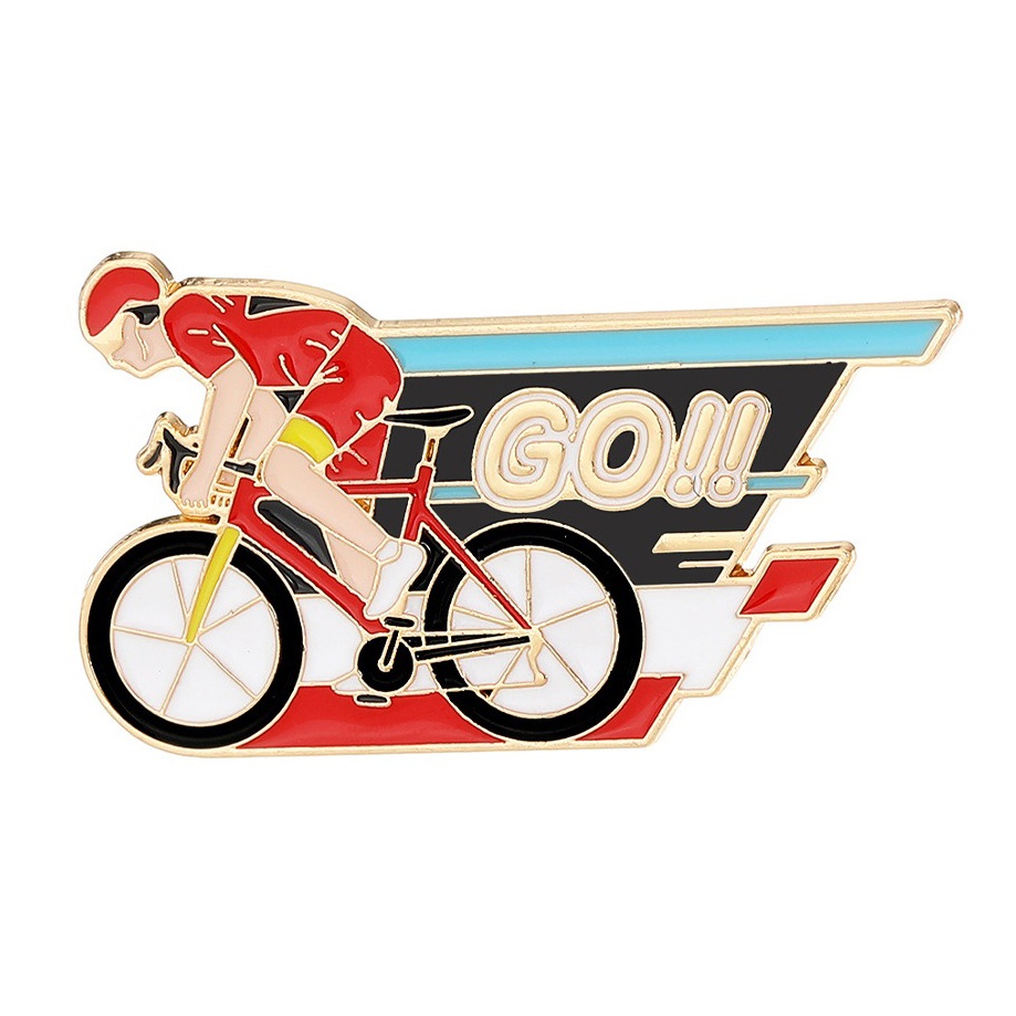 Broche de cycliste de compétit - Mountain Biking Competition avis et prix