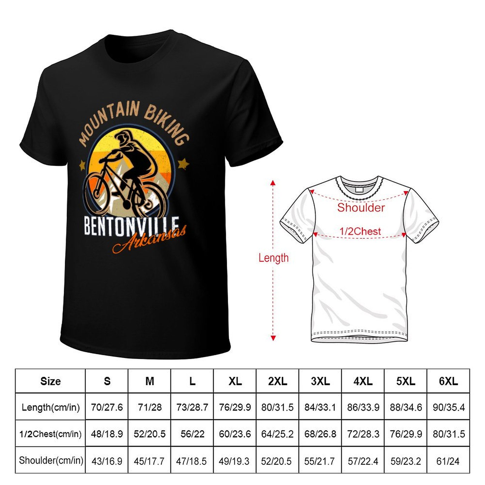 T-shirt de cyclisme en montagn - Mountain Biking Bentonville Arkansas avis et prix