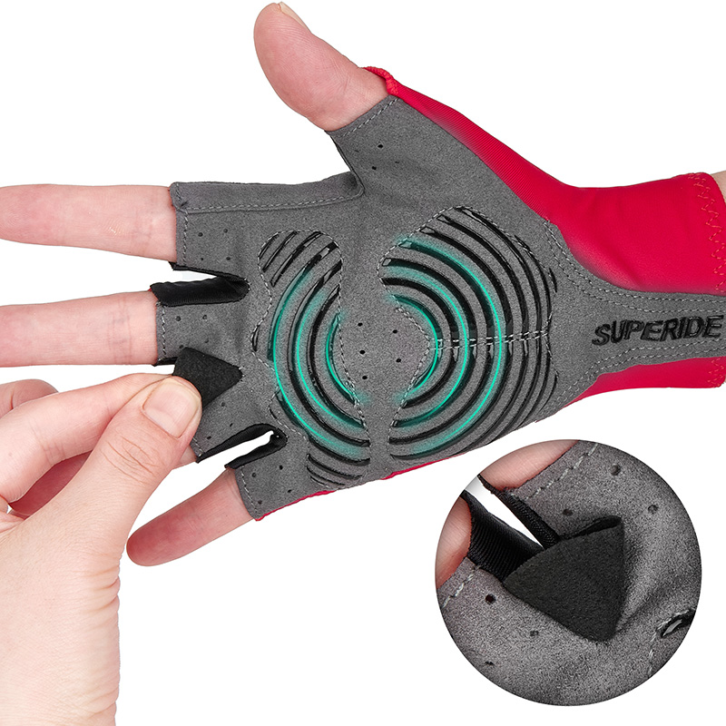 SUPERIDE Gel rembourré demi do - Mountain Biking Gloves Mens avis et prix