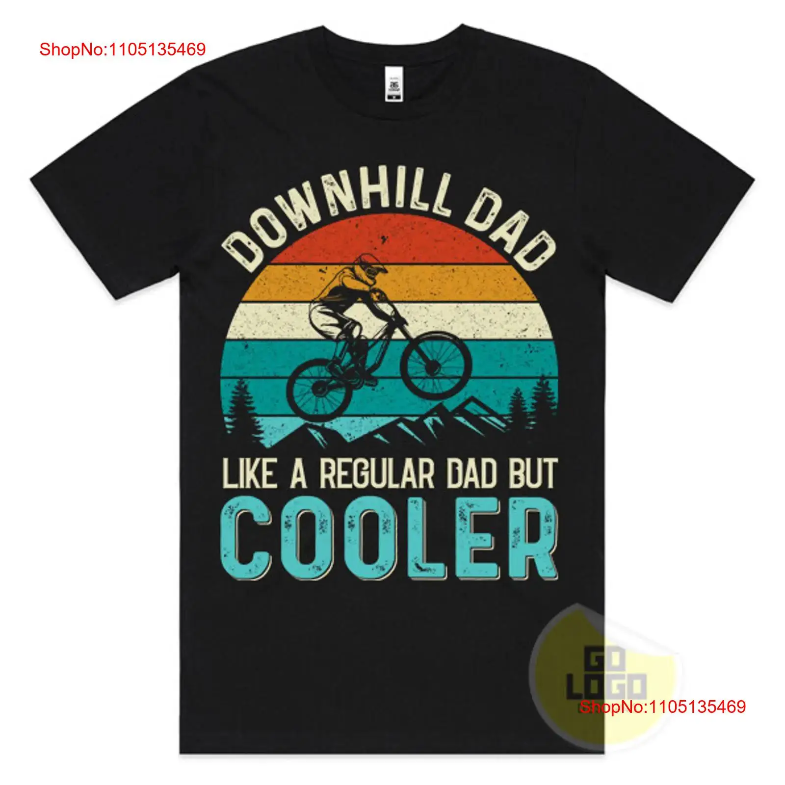 T-shirt drôle DOWNHILL DAD Coo - Mountain Biking Shirts avis et prix