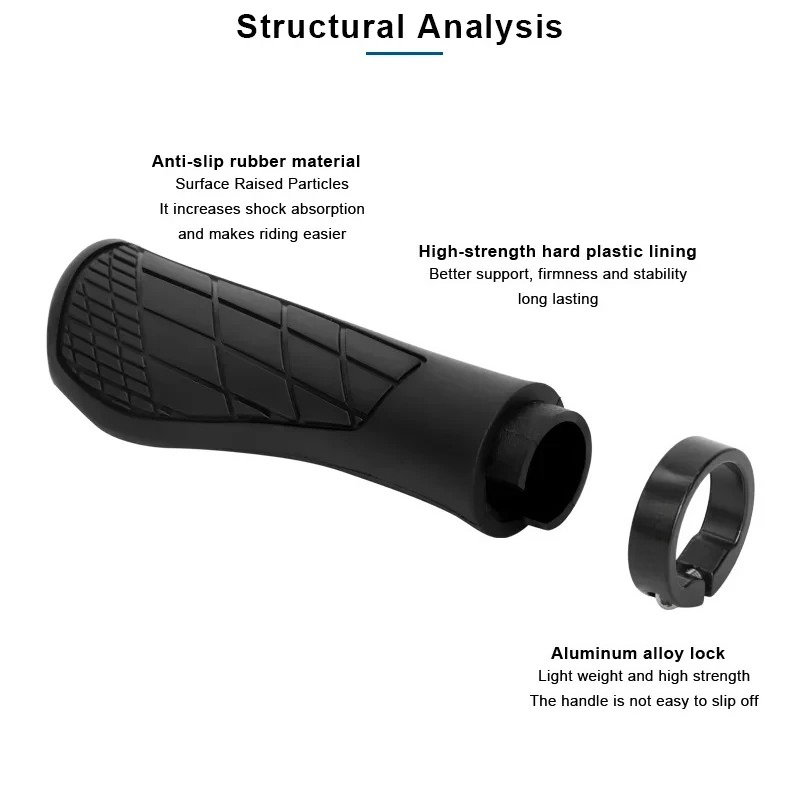 Poignées de vélo en caoutchouc - Mtb Grip Lock On avis et prix